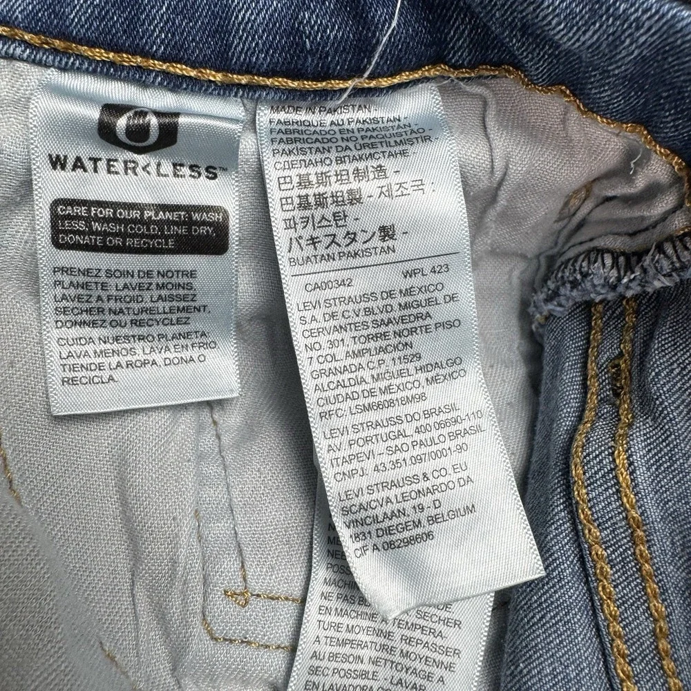 Levis 502 Jeans Mens 32x24 Fits 32x32 Regular Tapered Fit Blue Denim